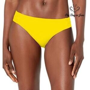 Trina Turk Shirred Side Hipster Bikini Bottom Swimsuit Size 6